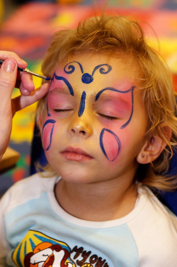 kinderschminken schmetterling